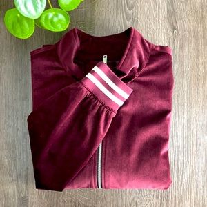 NEW - ZARA MAN Velour Heavyweight Track Jacket